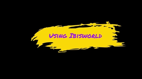 Thumbnail for entry MDX Business Databases: IBISWorld