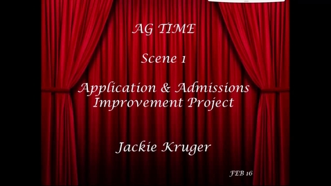 Thumbnail for entry CCSS Showcase 1 - Application and Admissions Improvement Project