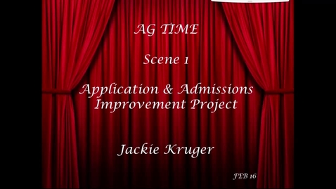 Thumbnail for CCSS Showcase 1 - Application and Admissions Improvement Project