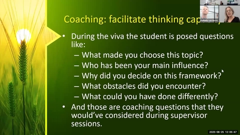Thumbnail for Coaching Principles and Practice for Doctoral Supervisors, 25-06-2025