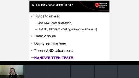 Thumbnail for entry Mock Test 1 instructions 2020/21