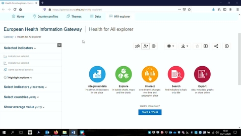 Thumbnail for Brief intro to Health for All Explorer