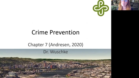 Thumbnail for entry Crime in the City - Crime Prevention