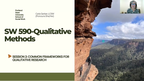 Thumbnail for SW 590 Qualitative Methods Week 2 - Common Frameworks