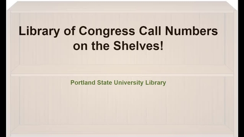 Thumbnail for Find a Book at the Library using Library of Congress Call Numbers