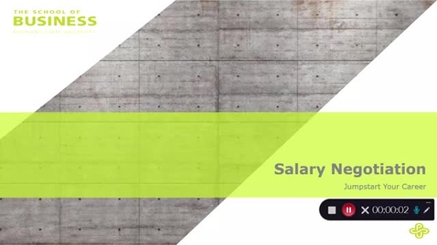 Thumbnail for entry Salary Negotiation