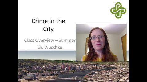 Thumbnail for entry Crime in the City - Summer Welcome