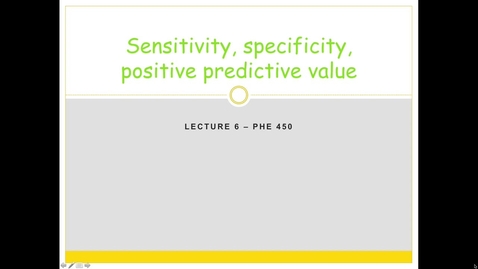 Thumbnail for PHE 450_Lecture 6_720