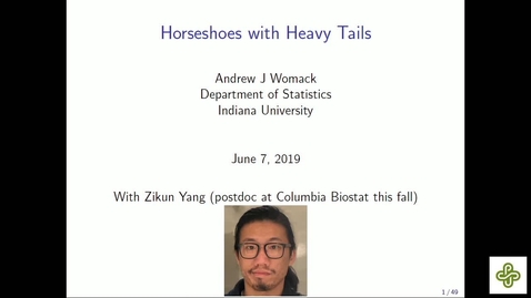 Thumbnail for entry 6/7/2019, Andrew Womack, Indiana University–Bloomington Horseshoes with heavy tails