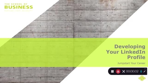 Thumbnail for Developing Your LinkedIn Profile