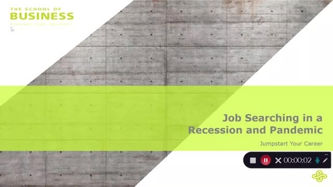 Thumbnail for Job Searching in a Recession/Pandemic