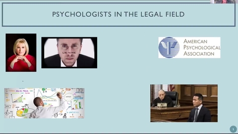 Thumbnail for 7.2b - Psychologists in the Legal Field