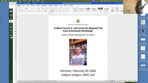 Thumbnail for Class Recording Molecular Biology 23 Feb 2026