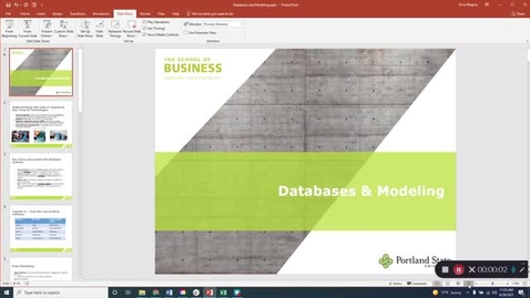 Thumbnail for Databases &amp; Data Modeling Part 1 of 2