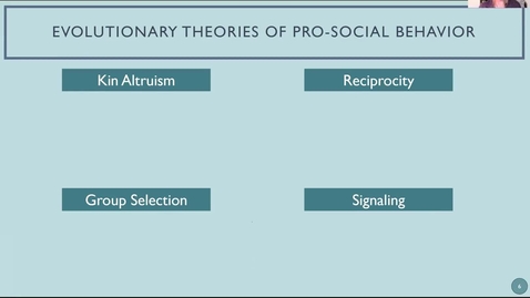Thumbnail for 4.1b - Evolutionary Explanations for Prosocial Behavior