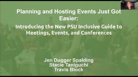 Thumbnail for entry PSU Inclusive Guide to Meetings, Events and Conferences
