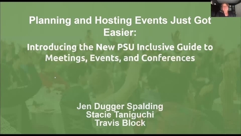 Thumbnail for PSU Inclusive Guide to Meetings, Events and Conferences