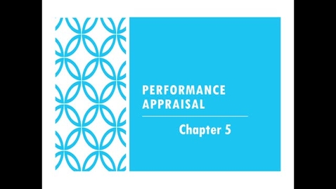 Thumbnail for entry Performance Appraisal