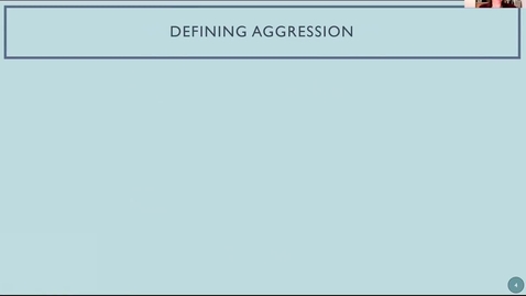 Thumbnail for 3.1a - Defining Aggression and Its Subtypes