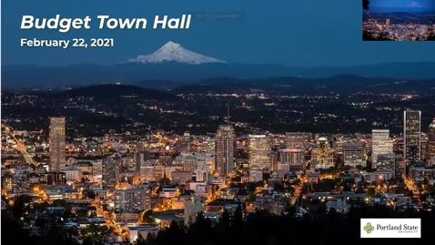 Thumbnail for entry PSU Budget Town Hall 2/22/2021