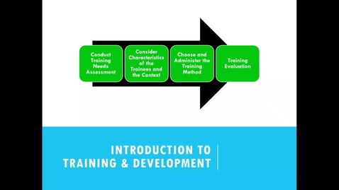 Thumbnail for Chapter 8: Training and Development