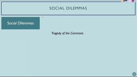 Thumbnail for entry 7.1a - Social Dilemmas &amp; The Tragedy of the Commons