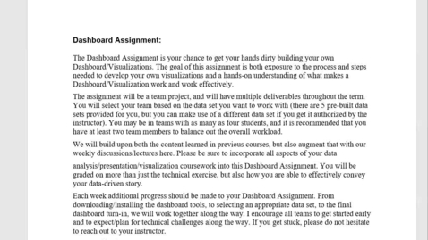 Thumbnail for Dashboard Overview