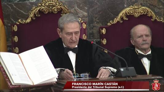 Vídeo: Antonio Pulido jura como fiscal jefe de la Sala Quinta del Tribunal Supremo y María Teresa Gisbert Jordá como fiscal de Sala de la Fiscalía de Sala de Menores de la Fiscalía General del Estado