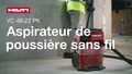 Vidéo de démonstration du VC 4X-22 PK compatible ProKit. Il s’agit d’une mise à jour de la vidéo originale du VC 4X-22 avec une nouvelle animation de nettoyage du filtre et des visuels de la nouvelle compatibilité ProKit.