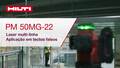Vídeo de instruções sobre como usar o laser multilinhas PM 50MG-22 para aplicação de tetos falsos. Este vídeo apresenta um guia de início rápido. Esta é a versão para W1 e ROW.
