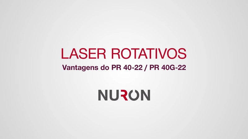 O vídeo de demonstração dos PR 40-22 / PR 40G-22 destaca as características e vantagens dos nossos novos lasers rotativos na plataforma de baterias Nuron.