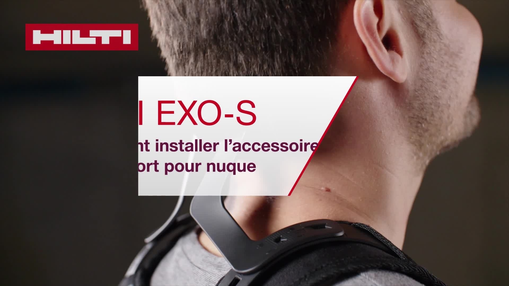 Il s’agit d’une vidéo sur comment ajuster le support du cou pour l'exosquelette EXO-S. Il s’agit de la 4e vidéo de la série de 4 vidéos didactiques sur l'EXO-S. Il s’agit d’une démonstration sur la manière d'installer l’accessoire de support du cou.