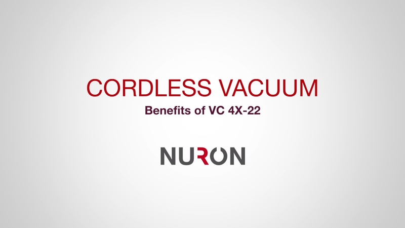 Promotional video showing the features and benefits of the new VC 4X-22 cordless vacuum, with the standard outro for HOL