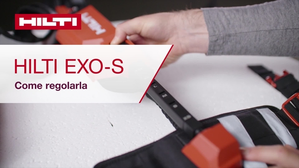 Dies ist ein Anleitungsvideo für das EXO-S Exoskelett. Es ist eine Sequenz, die zeigt, wie Sie Ihr EXO-S einstellen. Dies ist eine ROW-Version mit Abmessungen nach dem metrischen System.