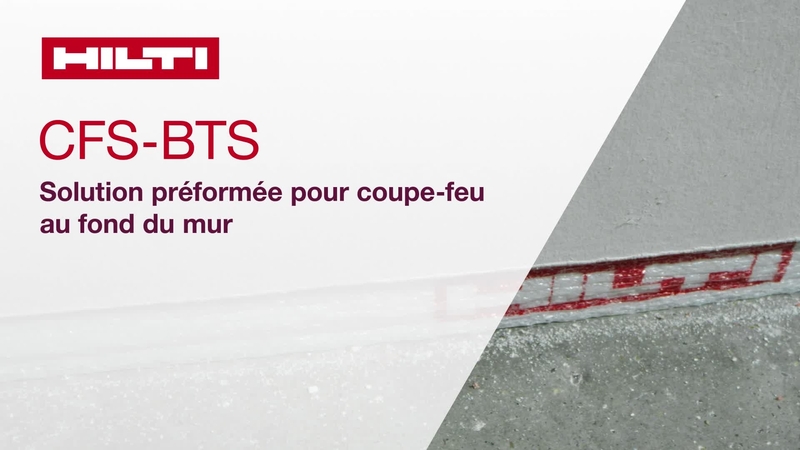 Promotional video showcasing the features and benefits of the new Hilti CFS-BTS Bottom Track Seal preformed firestop. Produced by HNA, October 2022, Tulsa, OK. FRCA. French Canadian.