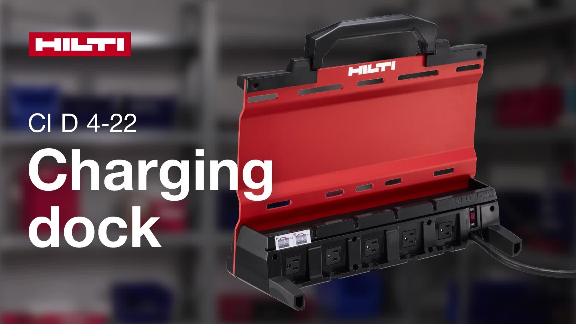Instructional video on how to install and use the CI D 4-22 Charging dock including Multi-bay setup, wall mount and ProKit  connection.