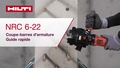 Anleitungsvideo zur Verwendung des Bündigschneiders NRC 6-22 für Bewehrungseisen. Dieses Video bietet eine Schnellstartanleitung. Dies ist die Version für ROW. 