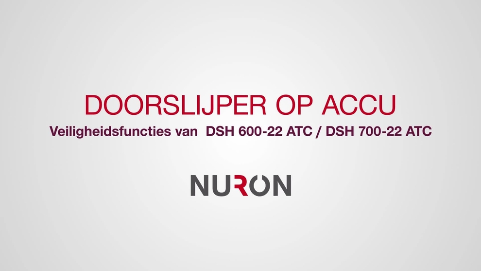 Een bewerking van de Generation 2 DSH 600-22 / DSH 700-22-demonstratievideo. Deze clip is uitsluitend gericht op de presentatie van de volgende 4 nieuwe veiligheidsfuncties: ATC, valdetectie, zaagbladrem en digitale aan/uit-schakelaar.