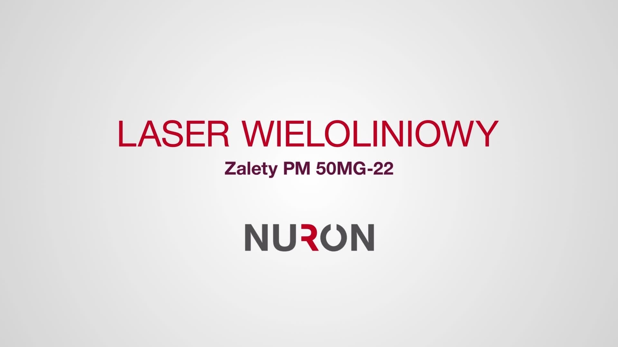 Film z prezentacją PM 50MG-22 przedstawia cechy i zalety pierwszego lasera Hilti na platformie akumulatorowej Nuron. Ta wersja ma standardowe zakończenie i jest przeznaczona do witryny HOL.