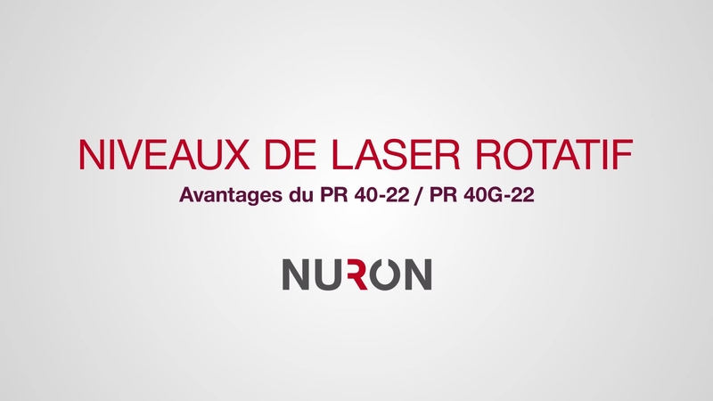 Das Präsentationsvideo PR 40-22 / PR 40G-22 zeigt die Funktionen und Vorteile unserer neuen Rotationslaser auf der Nuron-Batterieplattform.