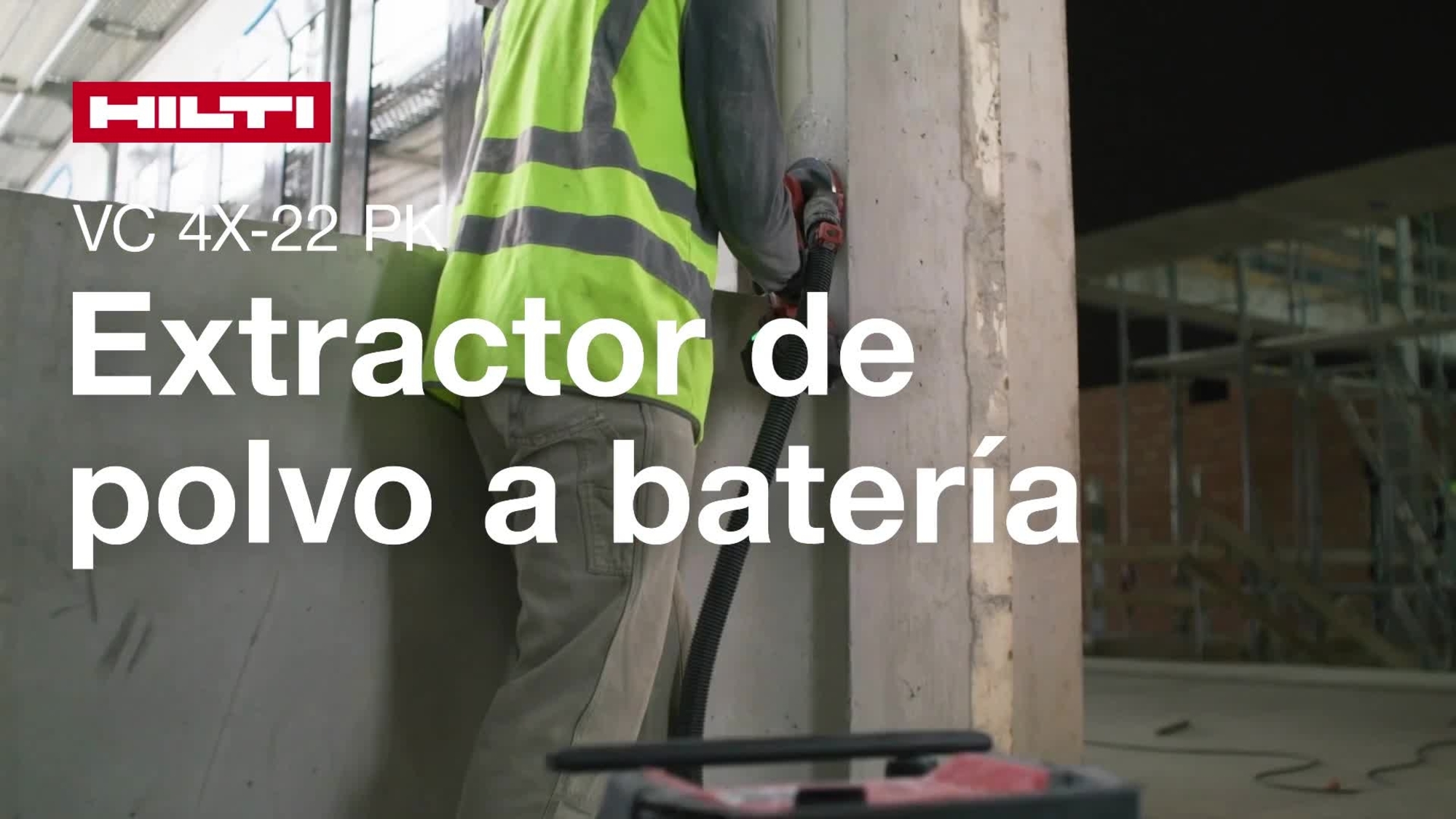 Videoguía sobre cómo usar correctamente el aspirador de obra VC 4X-22 PK.
