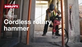 Features and benefits video for Nuron TE 70-22 cordless rotary hammer.