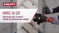 Vidéo tutorielle sur l’utilisation de l'outil de coupe affleurante pour fers d'armature NRC 6-22. Cette vidéo présente un guide de démarrage rapide. Il s’agit de la version pour ROW