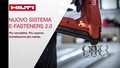 Werbevideo, das die Vorteile und Merkmale von E-Fasteners hervorhebt. Diese Materialien zeigen die Kompatibilität mit einer Vielzahl von Fixbriden/Rohrschellen und Clips auf Untergrundmaterialien. 