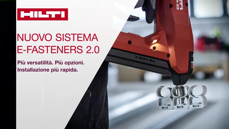 Video promozionale che evidenzia i vantaggi e le caratteristiche degli ancoranti e delle viti per fissaggio elettrico. Queste risorse mostrano la compatibilità con una vasta gamma di cavi/clip e chiusure a scatto per cavi sui materiali di base.
