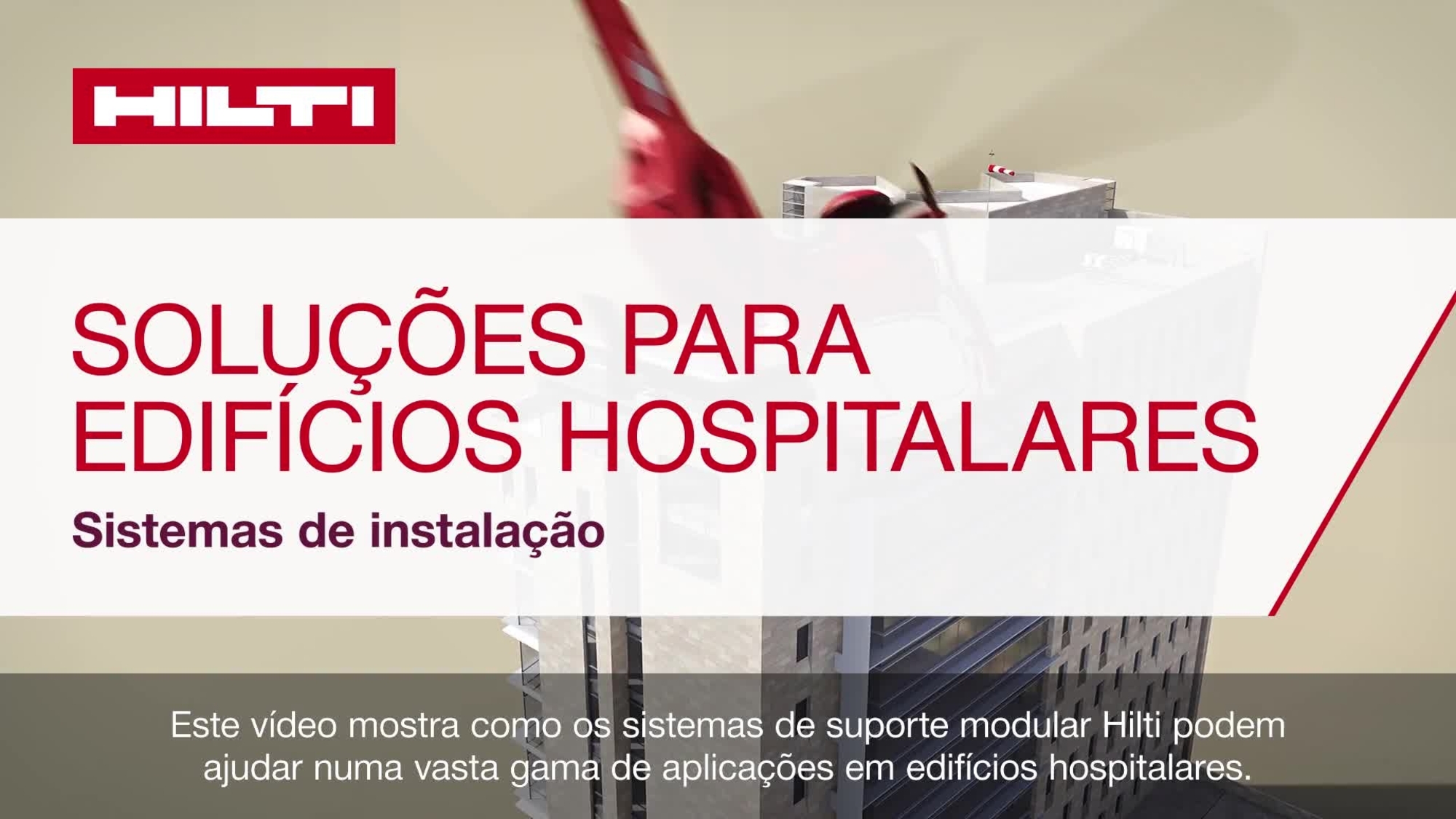 Este vídeo mostra uma visão geral das aplicações MEP em instalações hospitalares relacionadas com a instalação do sistema MT.
