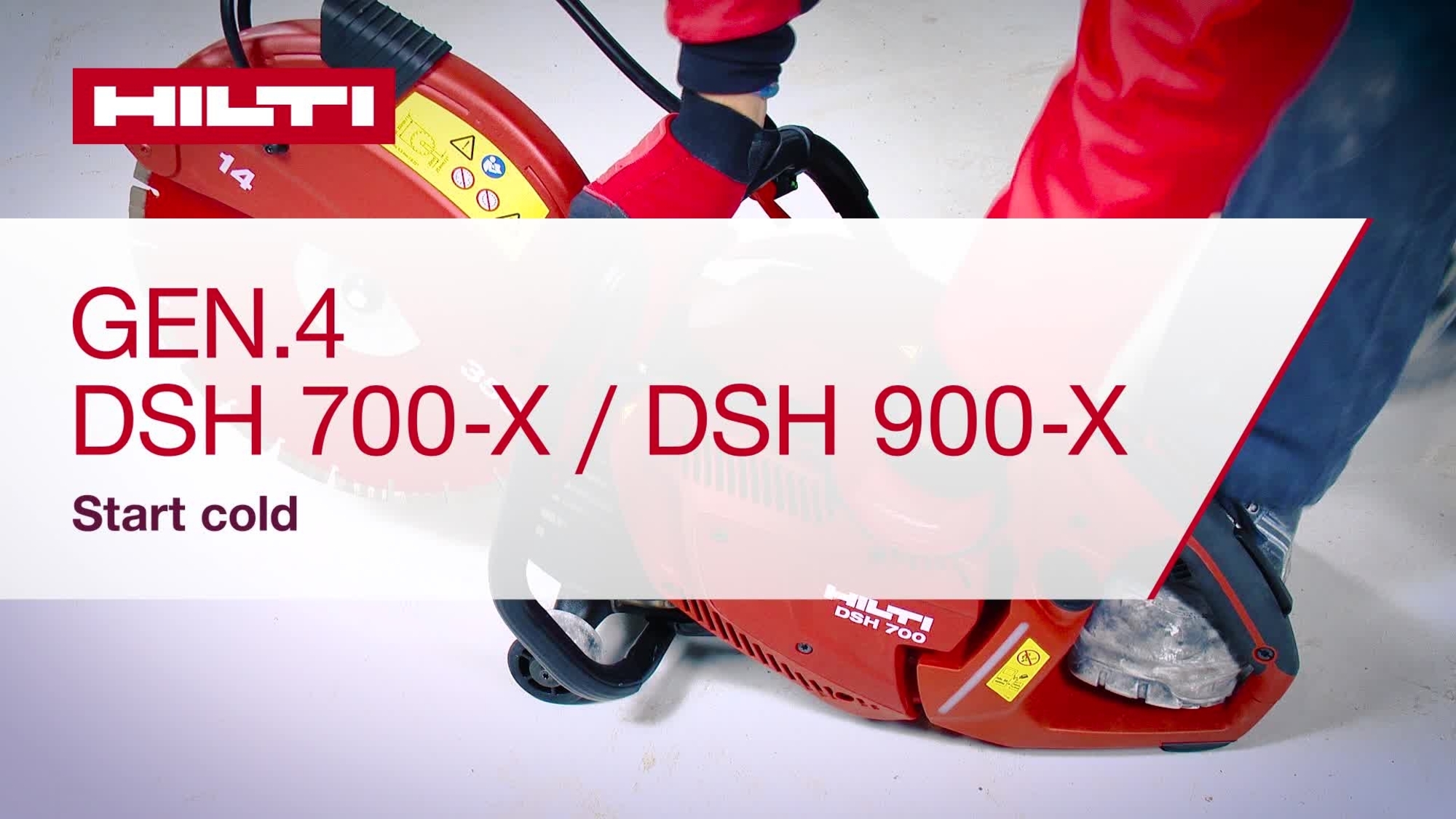 Instructional video showing the start cold of DSH 700-X / 900-X (G4).