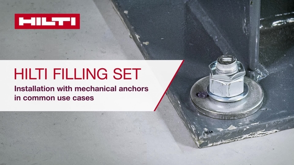 Instructional video on how to properly use the Mechanical Anchors Filling Set