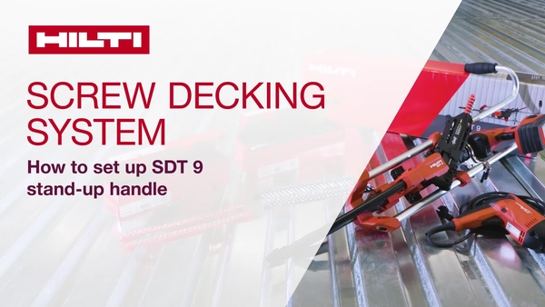 How to set up SDT 9 decking stand-up handle
