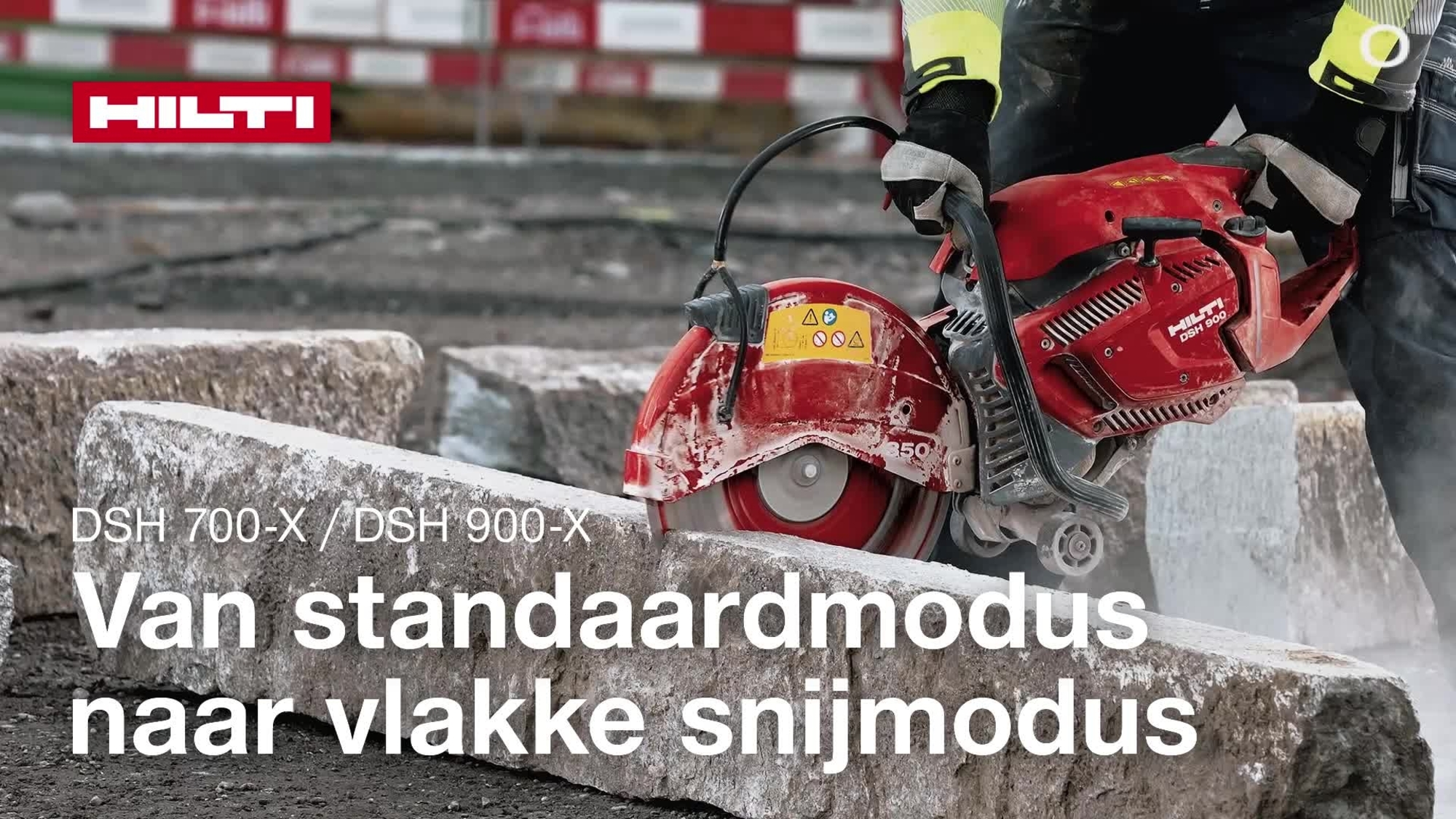 Instructievideo over het wisselen van standaard naar vlakke snijmodus van de DSH 700-X / 900-X (G4).